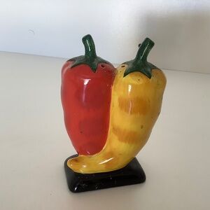 Three sets of Shakers (peppers, native Americans and blue florals)